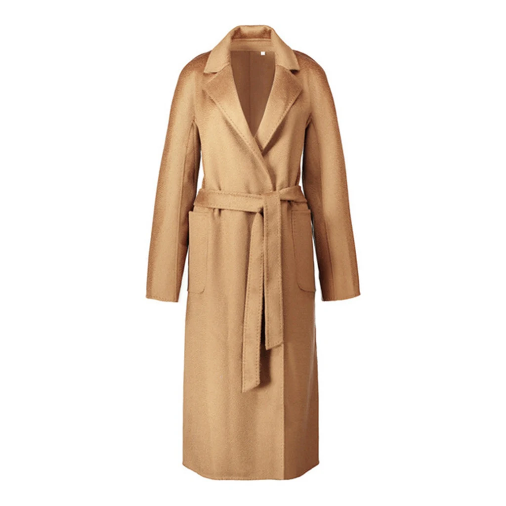 Casaco reversível de cashmere com efeito ripple outono inverno Roupa de banho de alta qualidade Conforto e elegância em uma peça sofisticada — foto 10