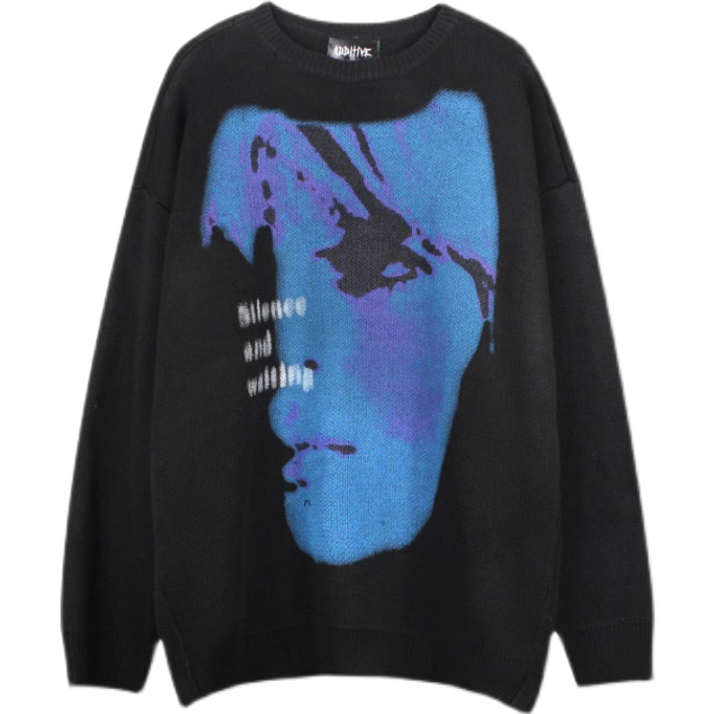 Title 3, Maglione Pullover Donna Spesso e Ampio Moda Aut...