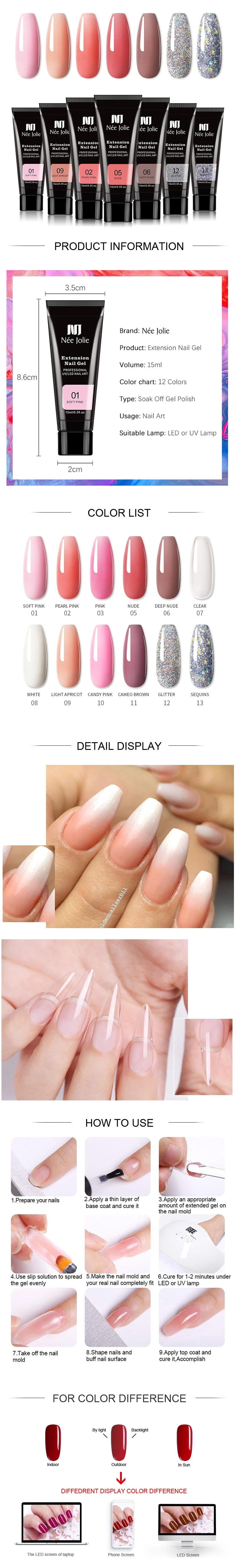 Title 1, Colle pour extensions dongles 15ml Gel cristal...
