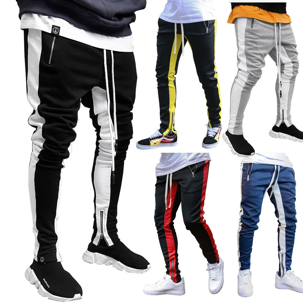 Title 6, Mens Strappy Zippered Sports Trousers