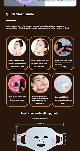 Title 7, Silicone LED Beauty Mask Photon Skin Rejuvenati...