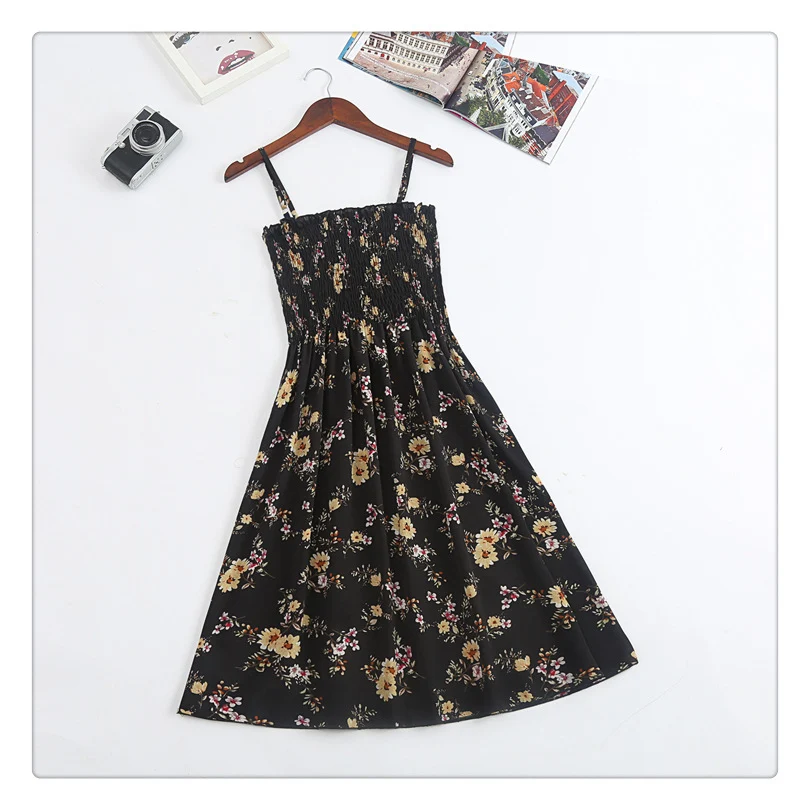 Vestido de tirantes floral holgado para mujer estilo Lady, adelgazante y fresco, perfecto para un look elegante y veraniego. — foto 25