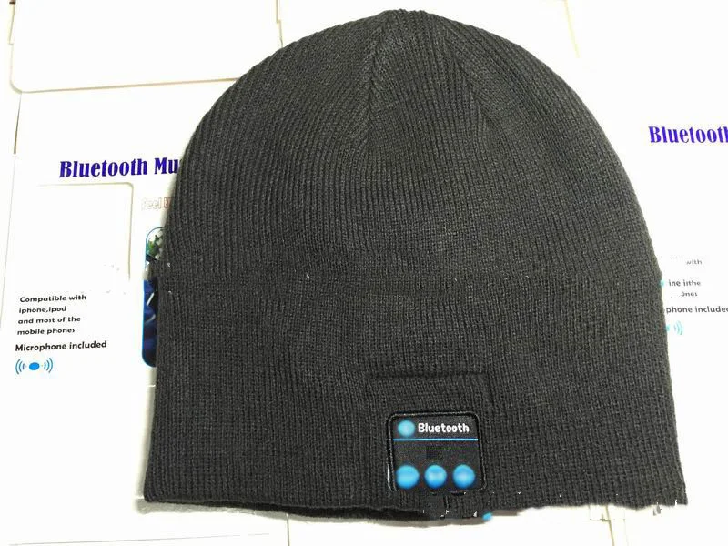 Chapéu com fone de ouvido Bluetooth estéreo Ouça músicas e faça chamadas sem fio com este chapéu com fone bluetooth confortável e ideal para o inverno — foto 11