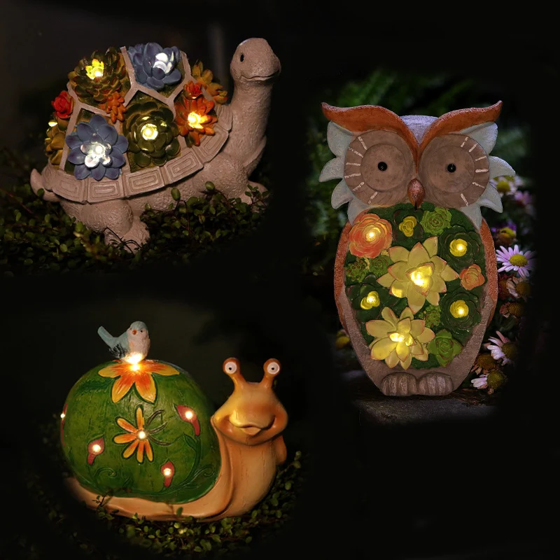 Title 4, Luz solar externa de tartaruga, caracol, coruja...