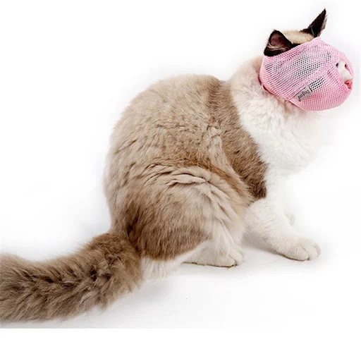 Cats Anti Bite Muzzles New Breathable Mesh Cat Travel Tools Bath Beauty Grooming Supplies Cat Bathing Bag Bathing Pet Su — photo 5