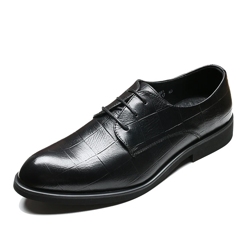 Korean Style Height Increasing Casual Men's Leather Shoes. Comfortable and stylish footwear designed to add height, boos — photo 1