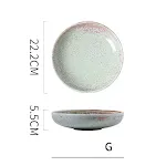 8.7inch spot pink round bowl