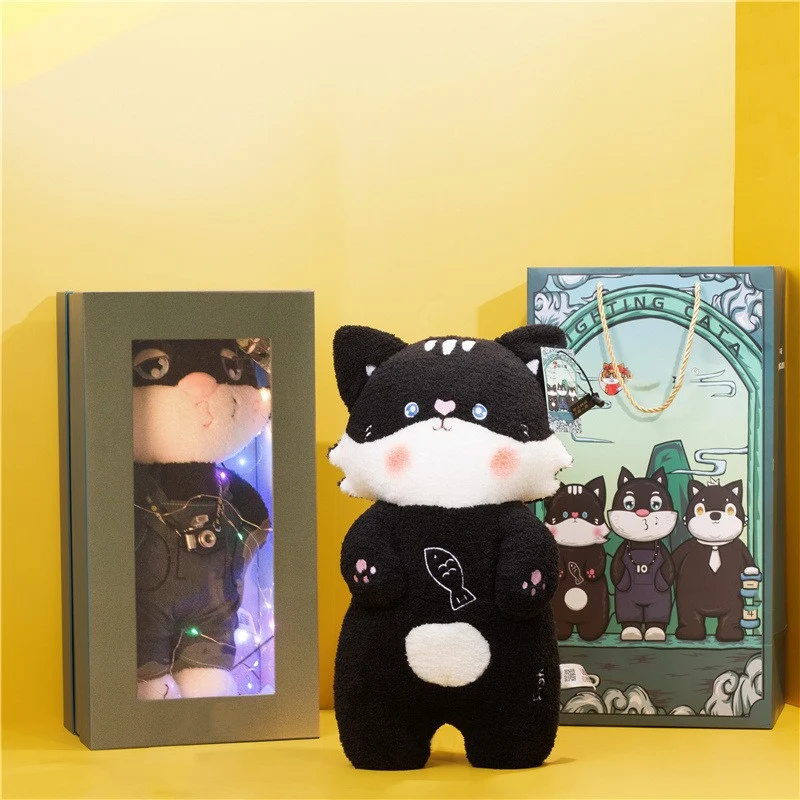Simpatico Peluche Gatto Bambola Regalo di Natale per Dormire Giocattolo Morbido e Coccoloso per Bambini o Amanti dei Gatti — foto 6