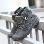Platform high-top canvas shoes for style and comfort. Walk confidently and add a modern touch to your everyday look with — photo 2