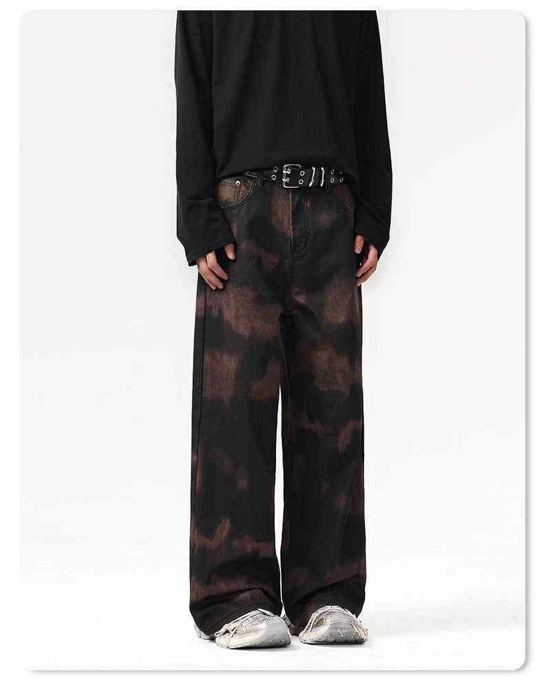 Title 5, LKTM Heren American Retro Tie-dye Camouflage Ca...