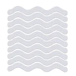 Faixa antiderrapante transparente em forma de S para banheira de banheiro, segurança no banho, fácil instalação e limpeza. — foto 4