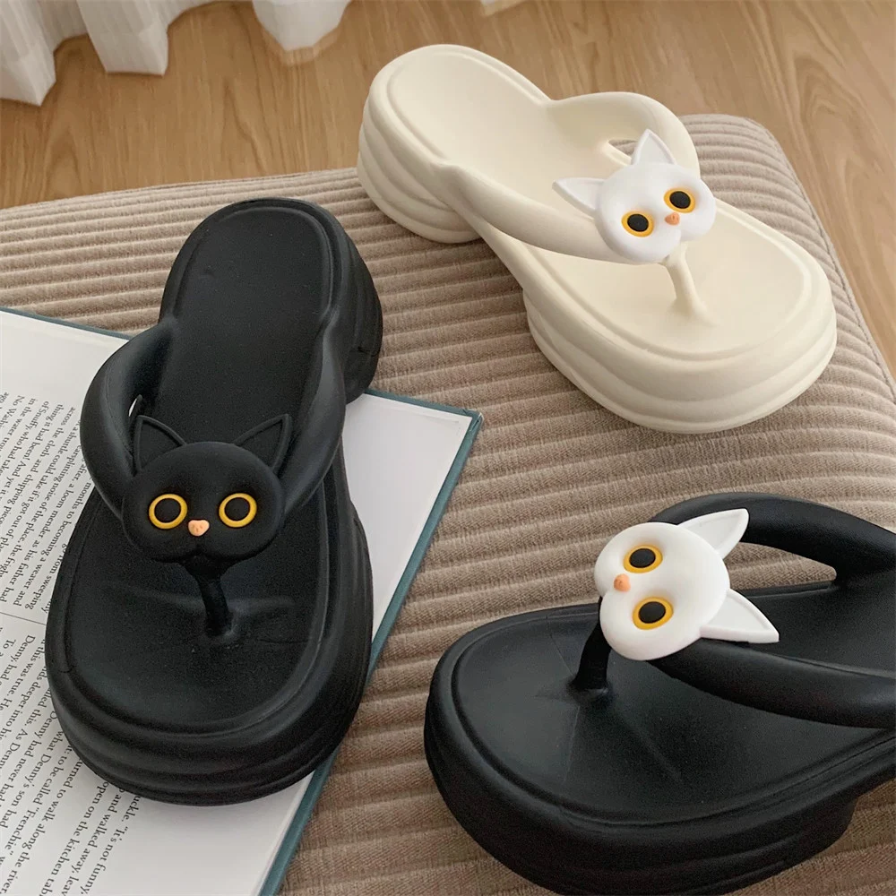 Title 3, Kadın Platform Kitty Yazlık Outdoor Sandaletler...
