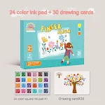Atlas Infantil de Pintura com Dedos, Desenho e Grafite, Brinquedos para Colorir, Estimula a Criatividade e a Expressão Artística das Crianças — foto 7