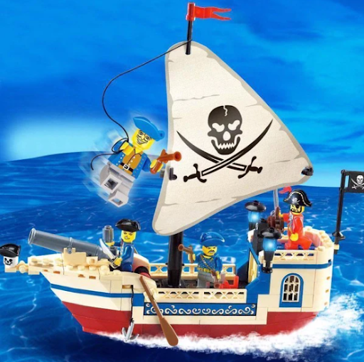 Title 1, Pirate Ship Building Blocks for Kids. Encourage...