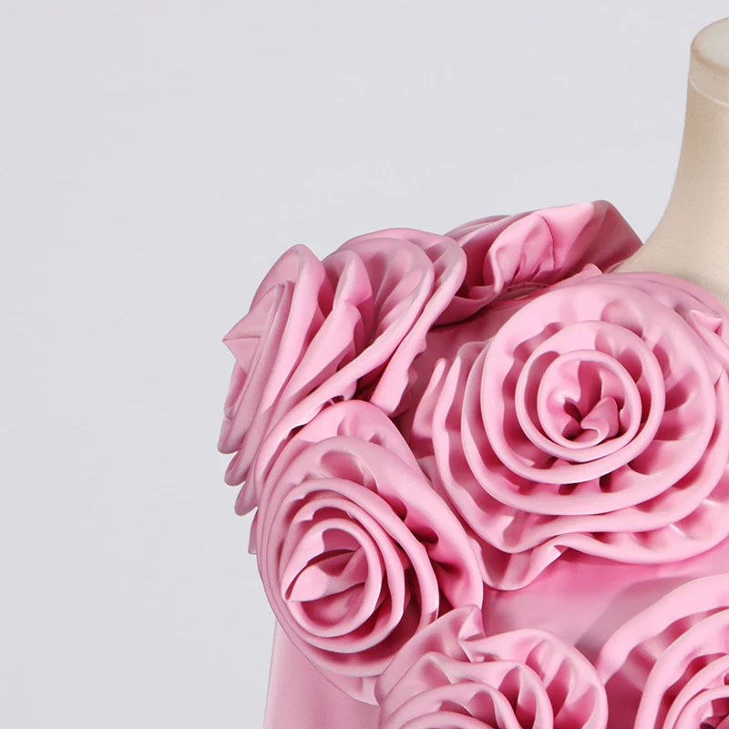 Franse bloemenjurk met ronde hals en slanke pasvorm. Een elegante jurk die je figuur flatteert en perfect is voor diverse gelegenheden. — foto 18