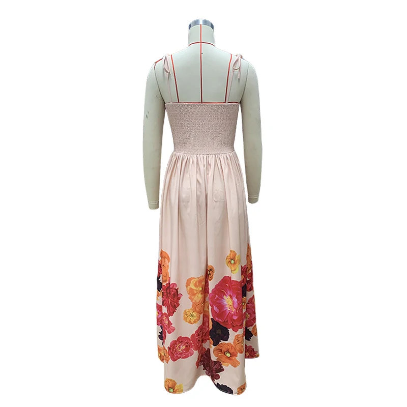 Title 9, Fashion Print Vacation Backless Sling Mid-lengt...