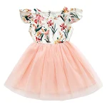 Mädchen Blumen Prinzessin Kleid im europäischen und amerikanischen Stil Festliche Eleganz Perfekt für Hochzeiten Feiern Geburtstag Bezauberndes Design — foto 3
