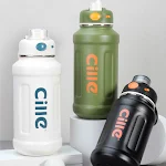High-value, large-capacity insulated water cup with a portable straw. Perfect for keeping your drinks cold or hot on the — photo 6