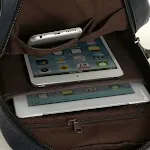 Mochila de couro Mo Tis coreana masculina para peito, bolsa transversal esportiva, ideal para lazer ao ar livre e esportes, estilo mensageiro. — foto 7