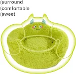 Cama Calmante para Perros y Gatos Interior con Borde Alto en Forma de Donut, Cómoda y de Felpa, Ideal para Perros Pequeños — foto 1