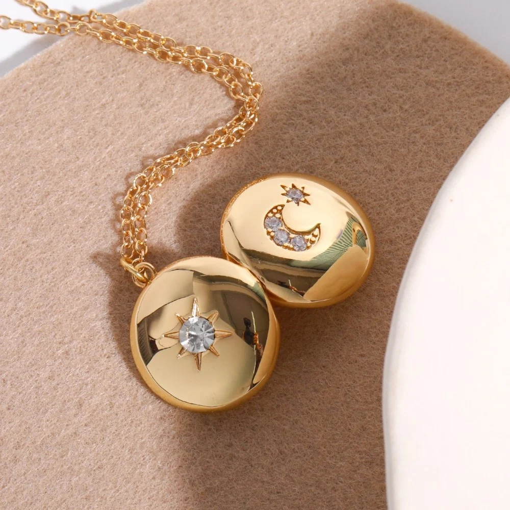 Colar com moldura de foto de concha de borboleta retrô removível. Leve suas fotos favoritas sempre com você, combinando estilo e lembranças. — foto 16