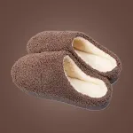 Couple Japanese Indoor Thick-soled Non-slip Slippers for Household Warmth and Comfort with Thick Plush Lining. Perfect f — photo 10