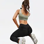 High Waist Leggings Nude Feel Hüftheben Sport Laufhose Schnelltrocknend Yoga Pants Elastisch Damen Fitnesshose — foto 19