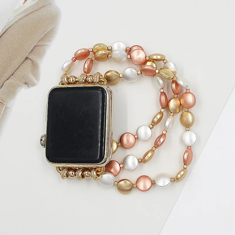 Round Beaded Strap Band Watch, a stylish and elegant accessory for both casual and formal wear. Enhances your everyday l — photo 5