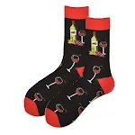Mid-calf length men's cotton socks with a geometric stripe pattern. Experience comfort and style. Perfect for everyday w — photo 17