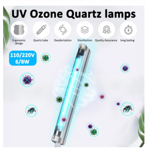 UV disinfection lamp for a healthier home. Kills germs and bacteria with UV light, creating a clean and safe environment — photo 3