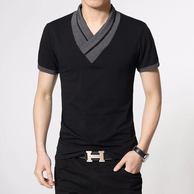 Title 4, Mens Round Neck Korean Short-Sleeved T-Shirt, ...