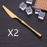 2pcs Main knife Gold