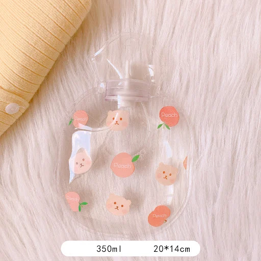Title 10, Cartoon transparent hot water bag girls heart ...