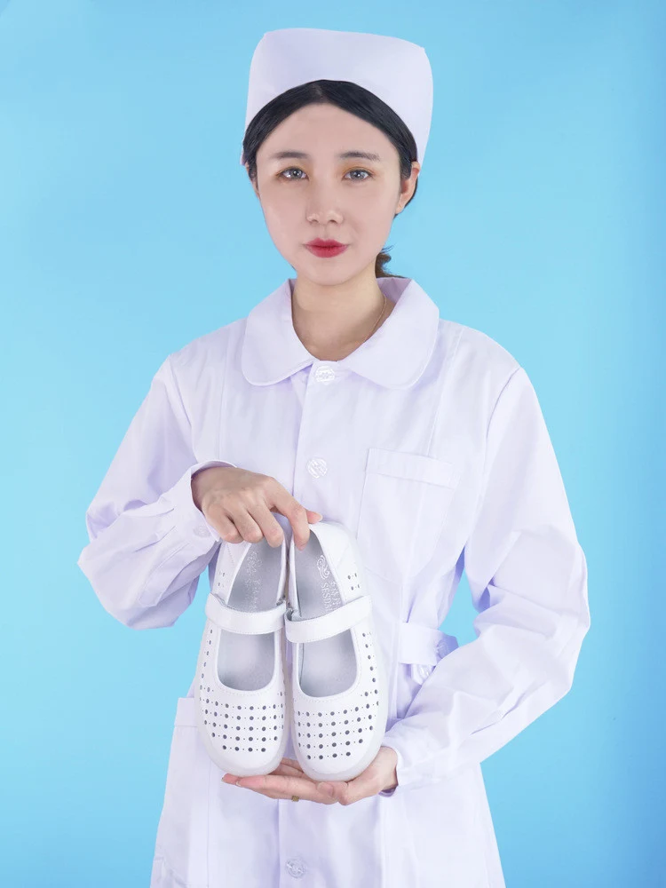 Title 2, Autumn Cowhide Nurse Shoes Soft Sole providing ...
