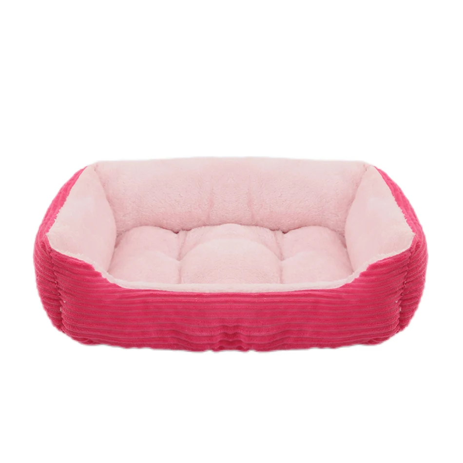 Title 6, Square Dog Beds Puppy Soft Plush Sofa Bed Pet A...