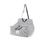 Thick black and white stripes