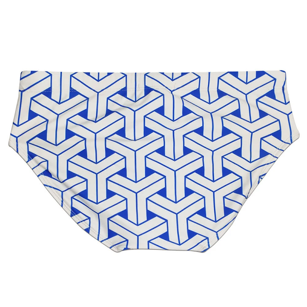 Title 10, Mens Woven Pattern Printed Triangular Swimming...