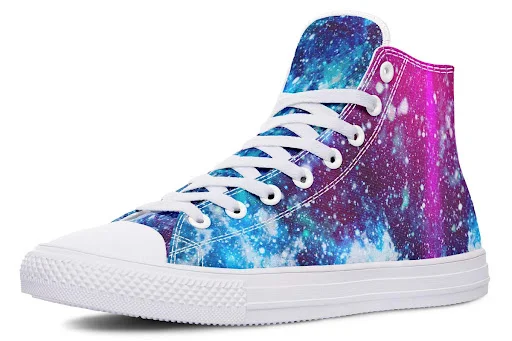 Title 6, Printed Couple High-top Canvas Shoes