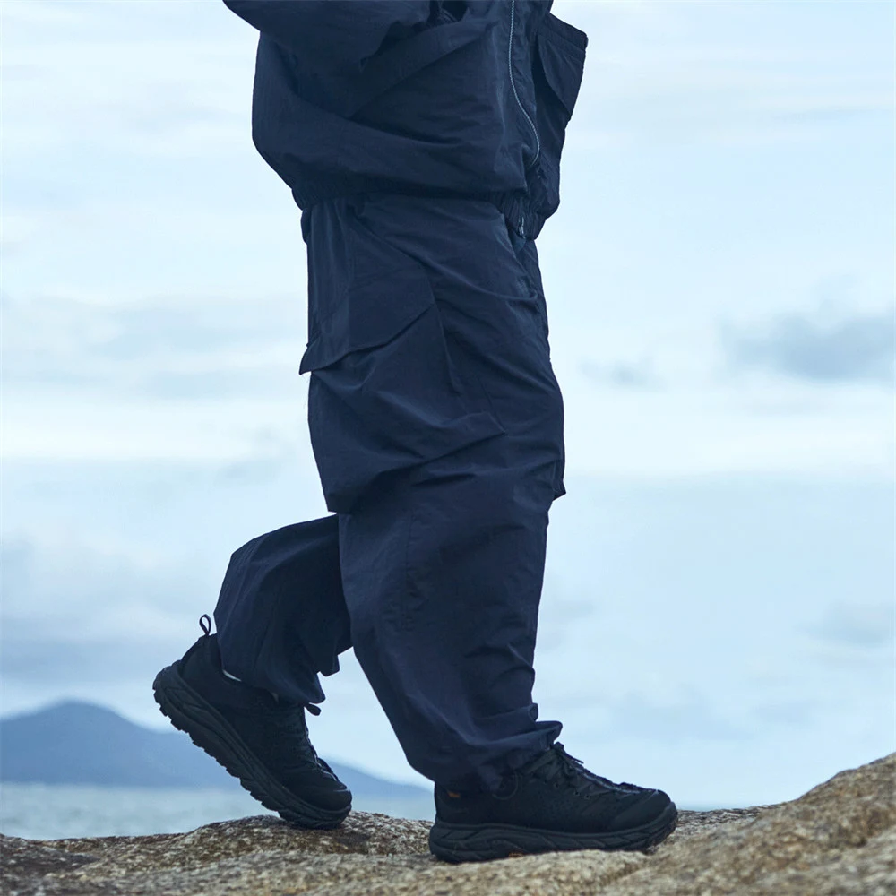 Men's Loose And Thin Pure Waistband Pocket Overalls offer comfort and a relaxed fit, perfect for everyday wear and casua — photo 5