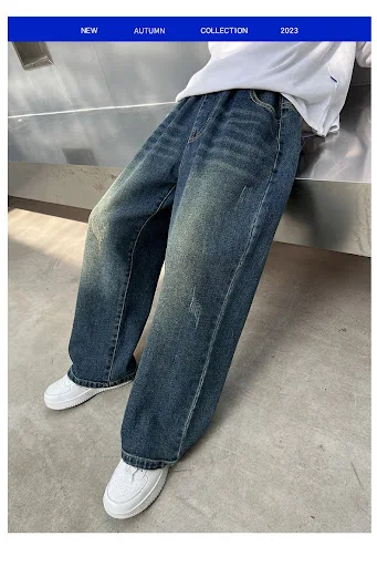 Title 9, Spring and Autumn New Wide Leg Straight Vintage...