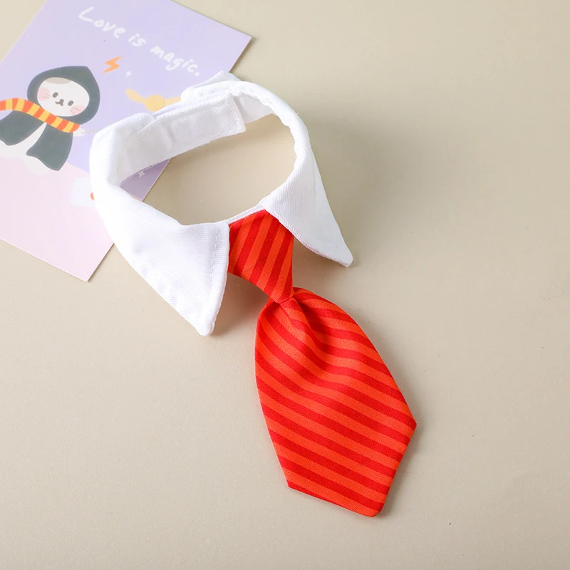 Title 10, 2023 Dog Cat Grooming Cat Striped Bow Tie Anima...