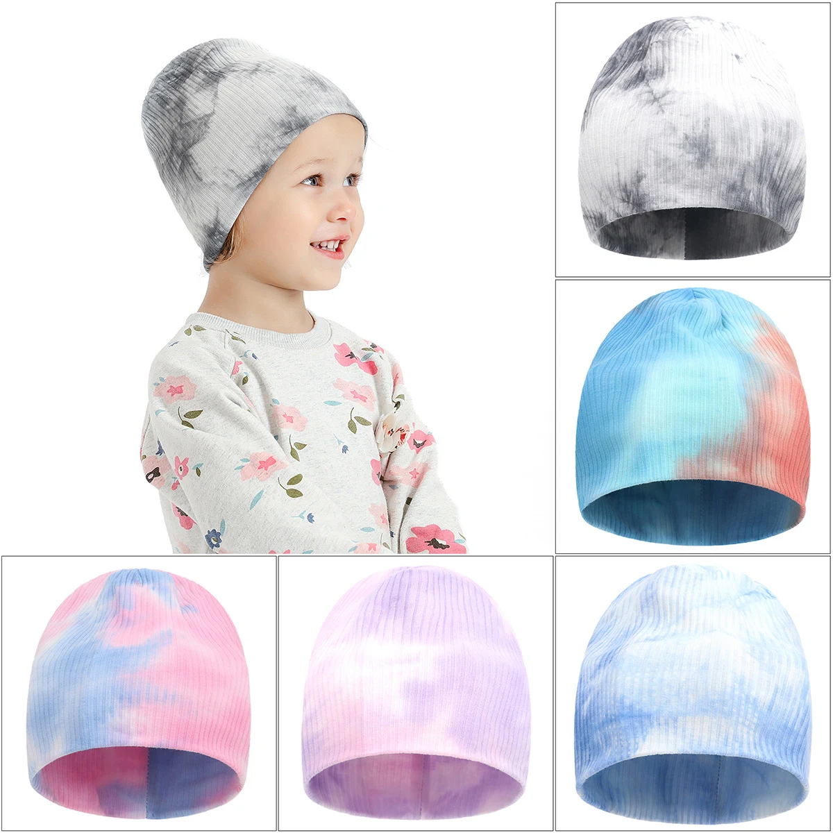 Moletom infantil tie-dye estilo Ins Europeu e Americano, 100% algodão, com capuz, ideal para um visual moderno e confortável para crianças. — foto 10