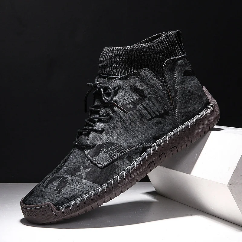 Men's high-top sock shoes Experience comfort and style Breathable and lightweight footwear Perfect for everyday wear A m — photo 6