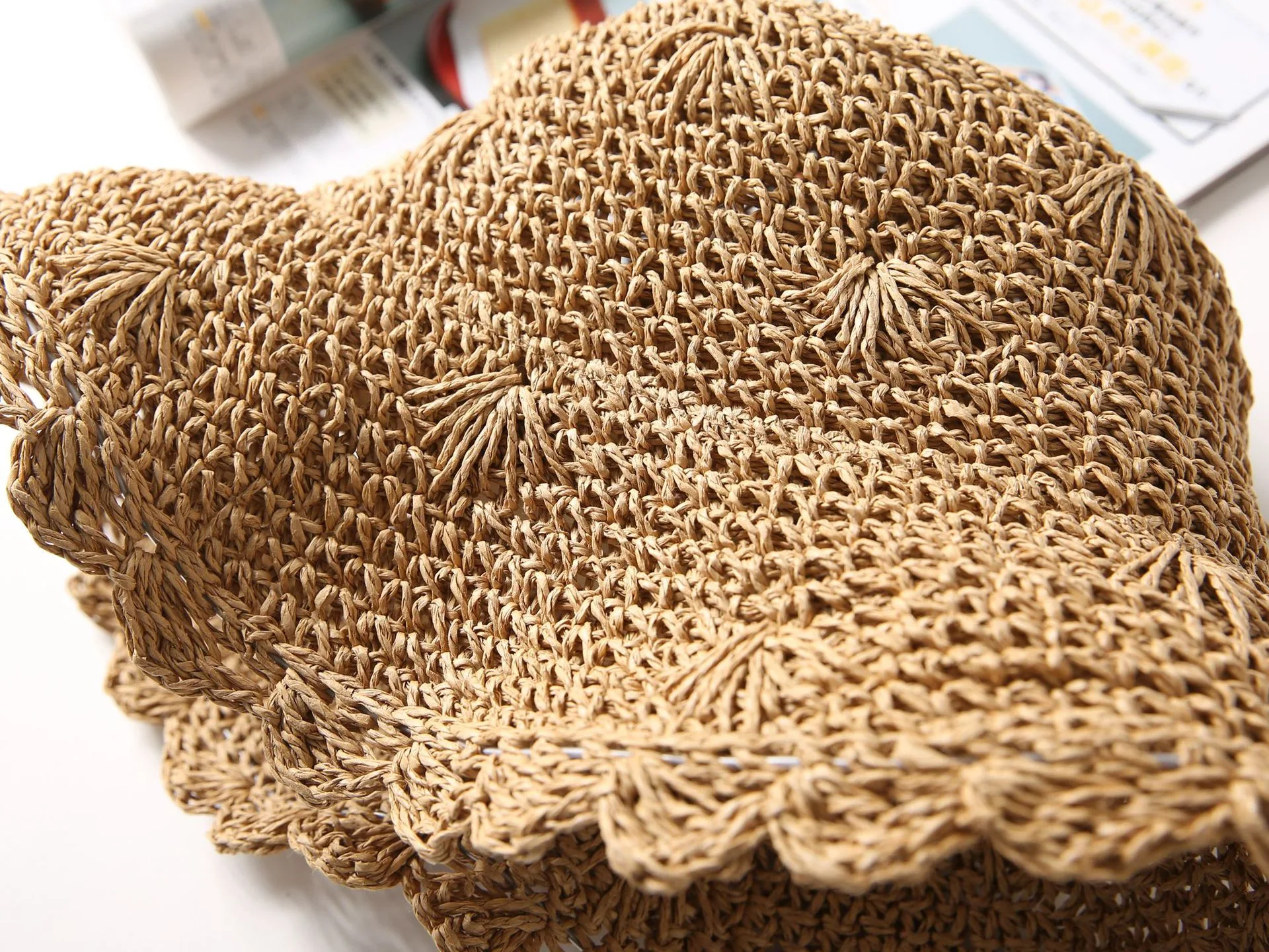 Title 2, Womens Summer Foldable Beach Hat Sunshade