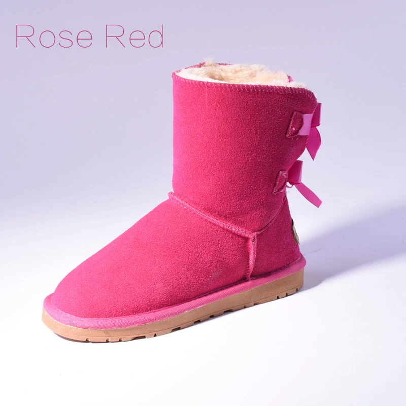 HOOGWAARDIGE SALE Dames Australia sneeuwlaarzen Warme bont Baileys Bow Boots Winterlaarzen Dames Sneeuwlaarzen Grote Maten. — foto 15