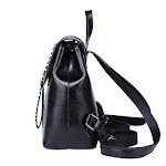 Women's Leather Backpack with Car Stitching Fashion, a casual travel backpack, stylish, durable, and perfect for everyda — photo 6