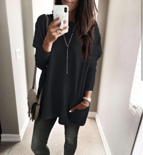 Title 8, European And American Long-Sleeved Casual Pocke...