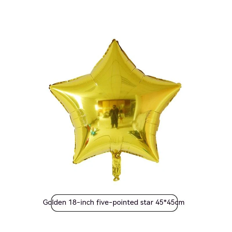 Balão estrela de cinco pontas de 18 polegadas em folha de alumínio, perfeito para festas e eventos especiais — foto 18
