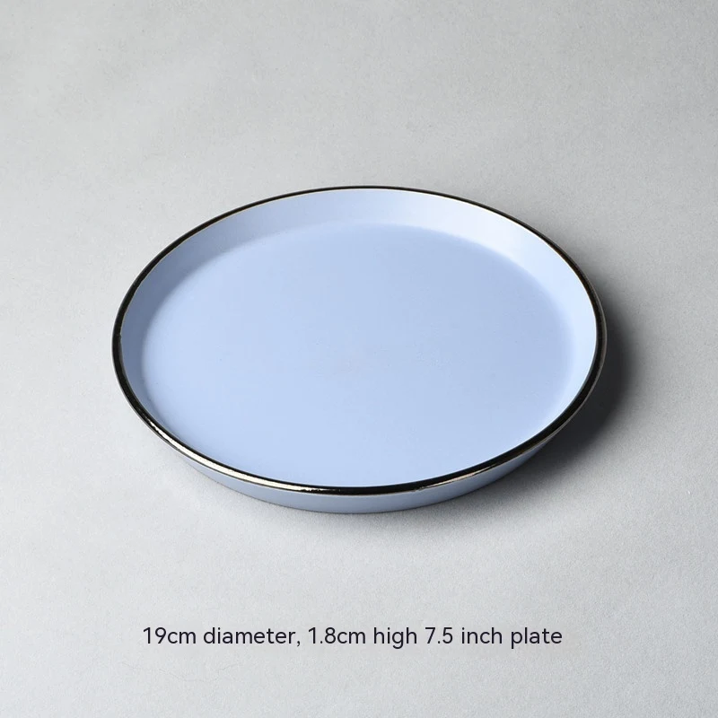 Ceramic red dinner plate for household use. European meal tray, creative tableware perfect for simple and personalized b — photo 20