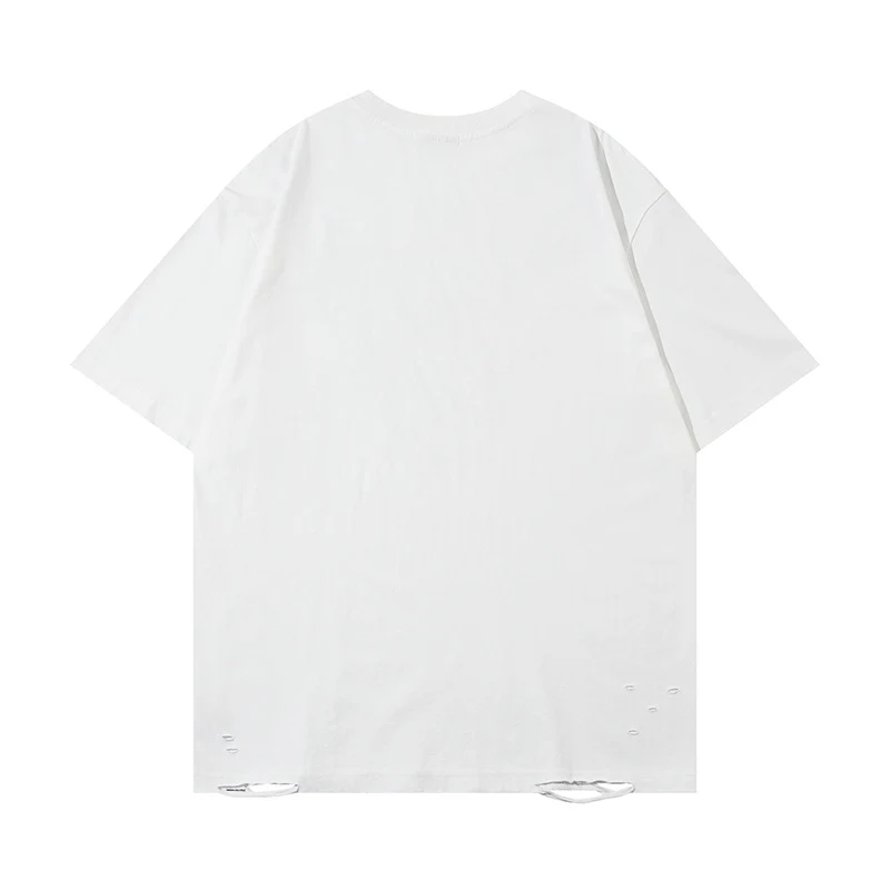 Men's Short Sleeve Fashion Painting Dirty T-shirt, offering a stylish and unique look for everyday wear, perfect for a c — photo 11